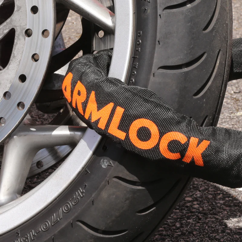 Antivol A Chaine Armlock Ck2 Noir/Orange 1.20M Maillon Diam 10 Mm Avec U 52X65Mm (Diam 16 Mm) (U Classe Sra) – Image 8