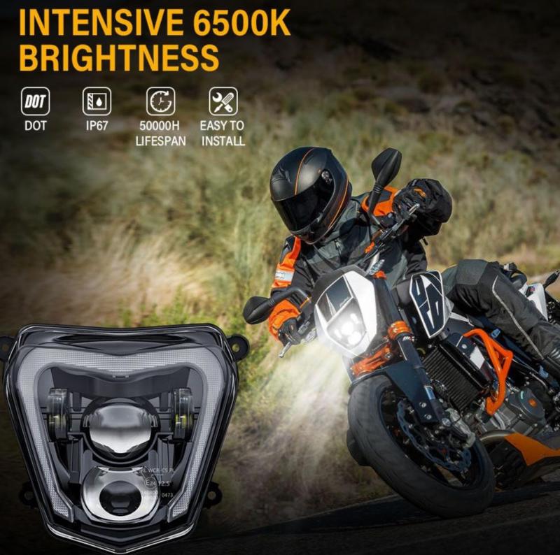 Phare LED moto KTM Duke 690 | 2012-2019 | Homologué – Image 9